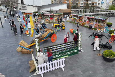 Konya'da tarım haftasına özel tasarımlar ilgi görüyor