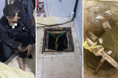 Kilis'te kuyuda saklanan firari yakalandı!